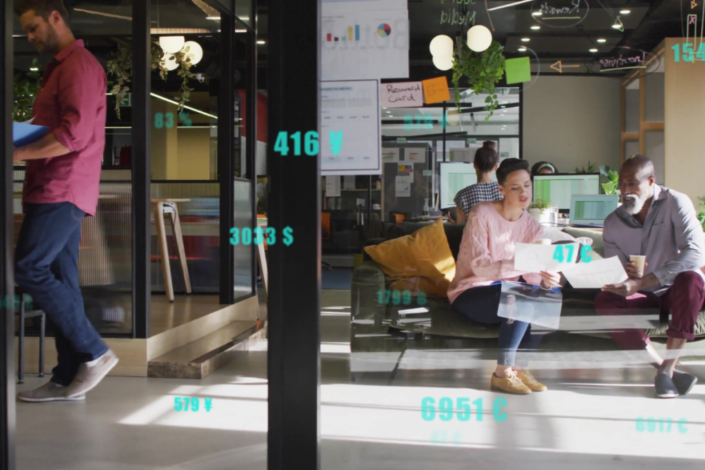 dashboard showing workforce management metrics and analytics data