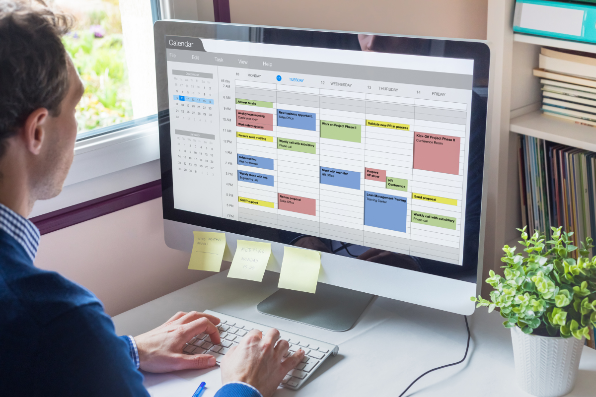 Workforce scheduling dashboard showing employee shift assignments and coverage optimization