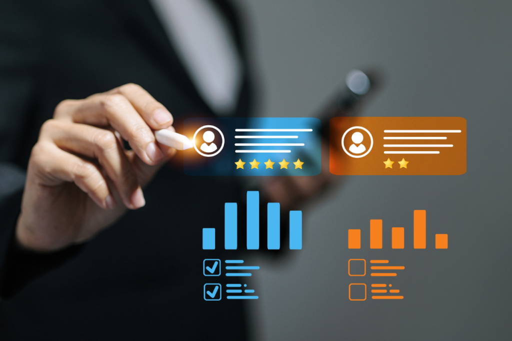 Comparison chart showing different HR service delivery models for businesses